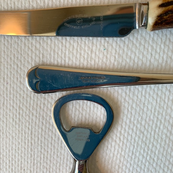 Sheffield Stag Horn Stainless Bartender Set - 7 Piece - George Butler & Co ART - Picture 11 of 14